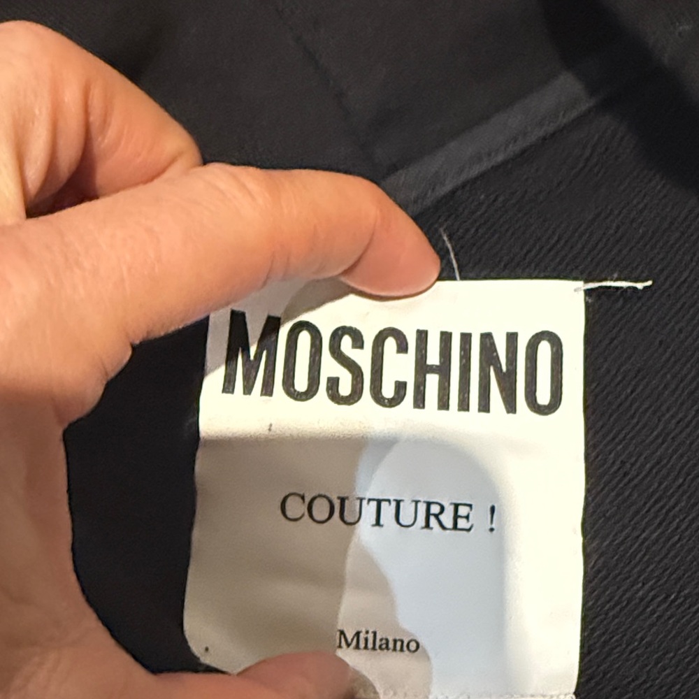 Moschino Black and White Graphic Hoodie dress - Picture 2 of 3